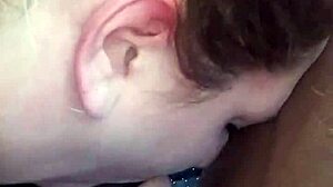 sloppy outdoor blowjob in public spot