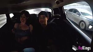 I got a big surprise for this busty mommy with my big cock