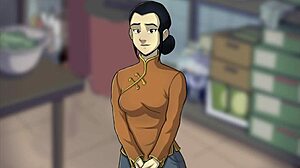 Slutty Asian Redhead Coed Blows Outdoors