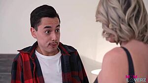 Breeding stepmom addison james bent over in missionary.