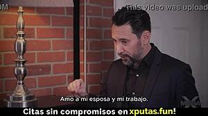 blonde european mother-in-law with big natural tits gets fucked and creampied after pussy licking in spanish amateur scene