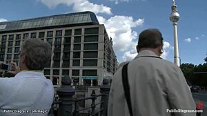 Bound German Babe Disgraced On Streets