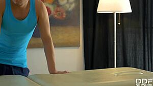 Lubed Teen Bends Over for Anal Doggystyle Cum on Ass in Bedroom Massage!