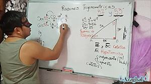 Watch This Nerdy Asian Student Seduce Teacher In Bedroom For Wild Threesome!