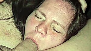 Milf Engages In Oral Session With Tit Play