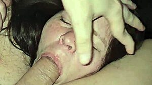 Milf Engages In Oral Session With Tit Play