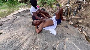 oh man, streams of joy getting dicked outdoor with big ass worship 😍