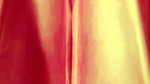 Model Poses in Skirt and Panties for Close-Up Shots