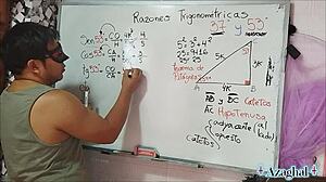 Watch This Nerdy Asian Student Seduce Teacher In Bedroom For Wild Threesome!