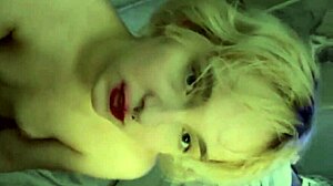 after the movie, the cute blonde amateur began deepthroating my cock in pov