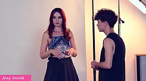 Young woman invites photographer for oiled photoshoot, leading to groping and clothes ripping