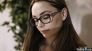 perv takes advantage of timid teen reporter aften opal