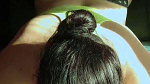 Focusing on the booty in this amateur couple scene