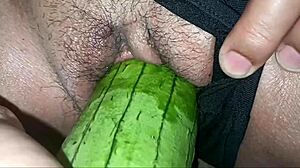 I caught this busty girl bouncing her big tits on my cock on the street