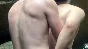 i found a muscular stranger jerking on the trail and took his cock