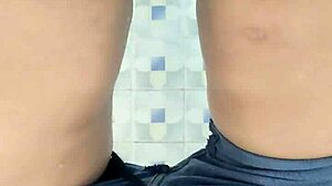 Mature Mother-In-Law Slapped In Public Bathroom Doggy