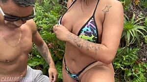 Fizemos um sexo gostoso na trilha em florianópolis