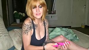 hot foxy girl strips and masterbates for first time on camera