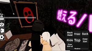 smashing robloxian white haired whore monday big tits blonde