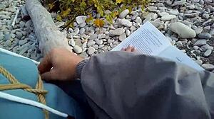 Sofi Bond Reading Book Against The Sea POV