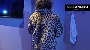 Lena Fire flashes in Barcelona for private fuck!