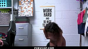 did you see that ebony shoplifter get fucked in the ass?