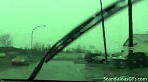 what's this teen doing alone in the car with toys?