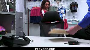 did you see that ebony shoplifter get fucked in the ass?