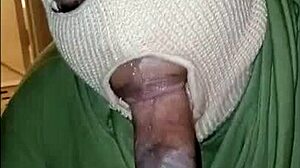 Super Sloppy Deep Throat Blowjob From Masked Girl