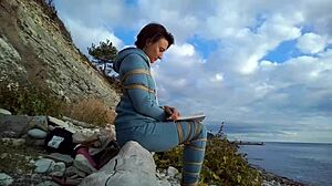 Sofi Bond Reading Book Against The Sea POV