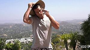 Horny Big Tits Brunette Silvia Sage Caught With Dildo