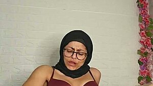 Jumping On 12 Inches Bbc Dildo Mia Niqab