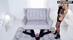 This big ass milf Tina Kay dives into a face sitting session with erotic licking and passionate moans in her kinky fantasy.