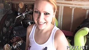 Lily Lovette Takes Intense POV Fucking With Tight Pussy And Ball Licking