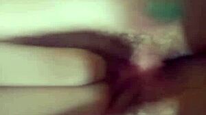 the naughty girl indulges in self-pleasure, touching herself intimately