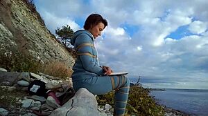 Sofi Bond Reading Book Against The Sea POV