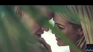 Blonde Housewife Milf Fucks Gardener in Garden