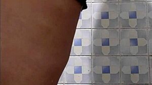 Mature Mother-In-Law Slapped In Public Bathroom Doggy