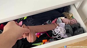 I found my stepsisters huge rubber cock and fuck her - oliviabay