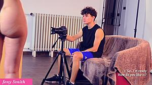 Young woman invites photographer for oiled photoshoot, leading to groping and clothes ripping