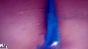 This chubby wife wets her panties on the toilet bowl cam