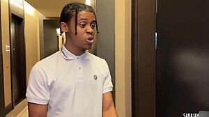 Sara Jay and Lucky Lil D Cum on Her Big Tits!