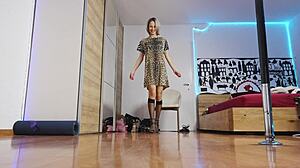 High Heels Fashion Show with Blonde Model