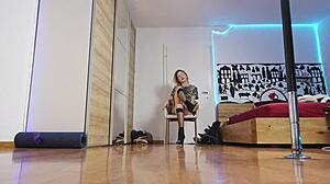 High Heels Fashion Show with Blonde Model