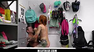 Shy young Kessie Shy gets asked to suck the security guard's cock in POV