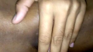 Pretty amateur rubs tight shaved pussy with hard cock until creampie