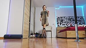 High Heels Fashion Show with Blonde Model