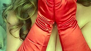 Scarlett Knight Indulges In Naked Solo Play With Red Gloves And Toys