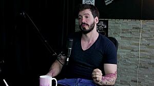 Arthur Aily In Sheer Red Lingerie Plays With Toys, Feeling Intense Pleasure In This Brazilian Amateur Game