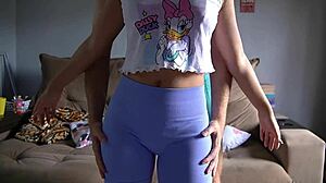 Emotional Ass Worship in Tight Leggings